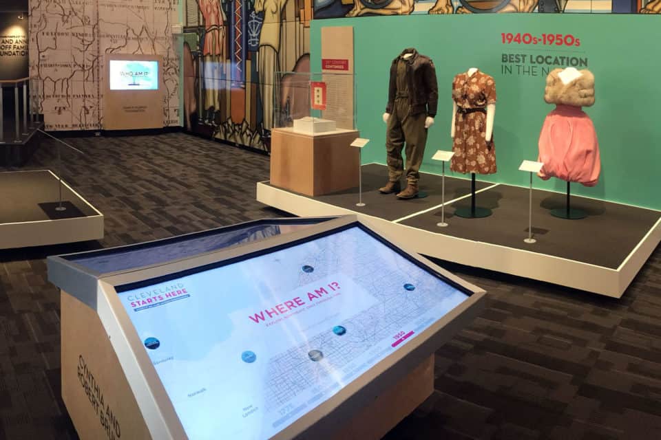 exhibit and interactive touchscreen